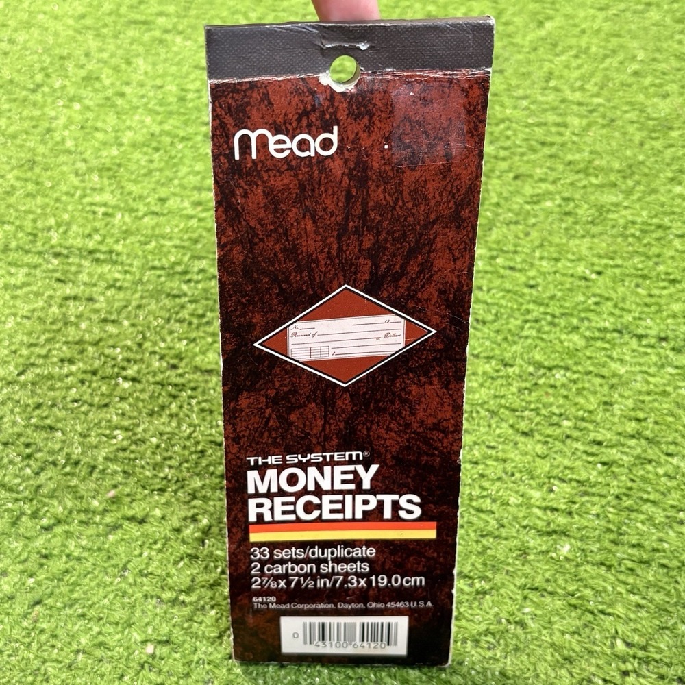 Vintage Mead The Systems Money Receipts Ephemera Journal 33 sets